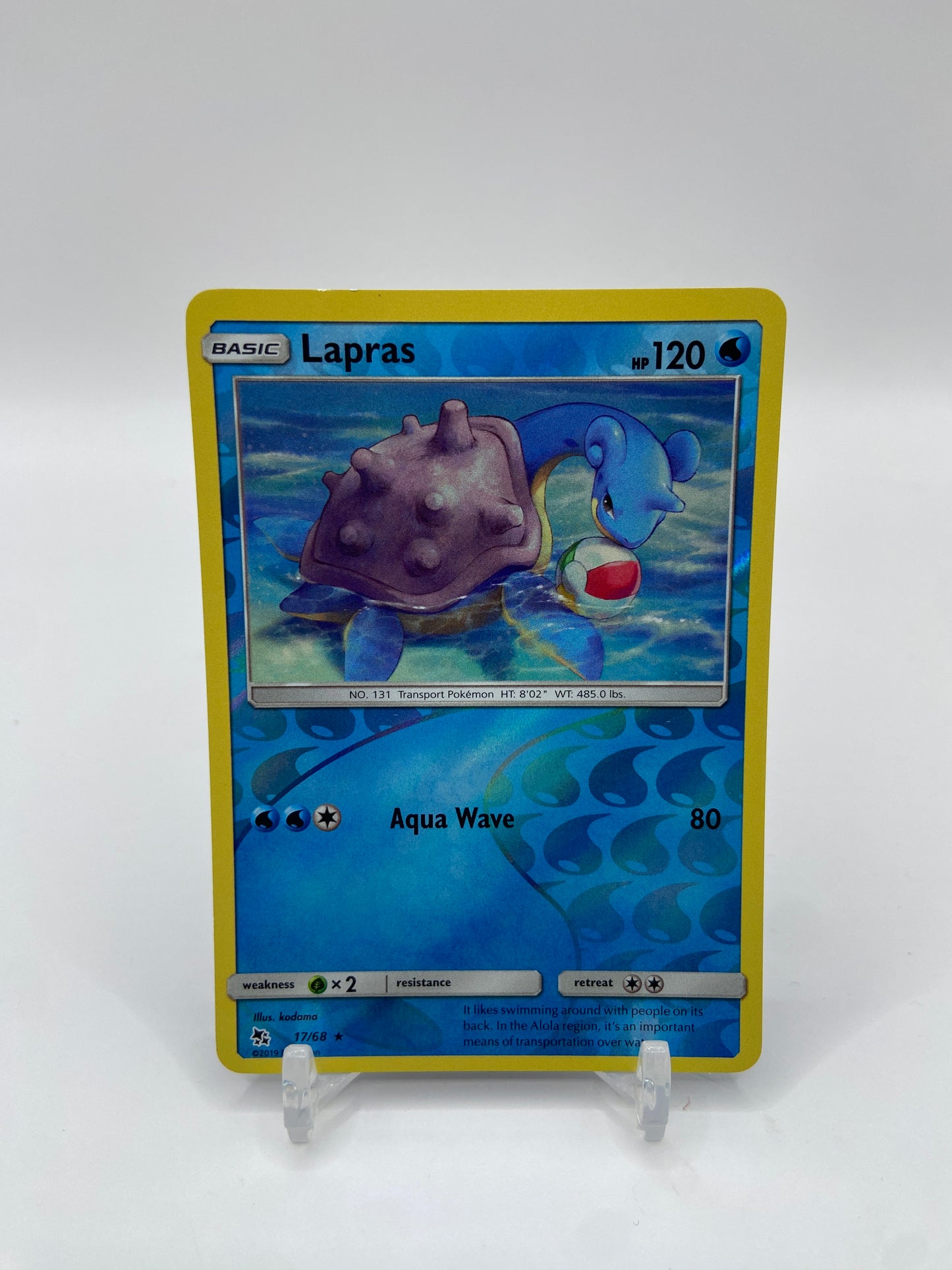 Lapras Reverse Holo Rare Hidden Fates 17/68