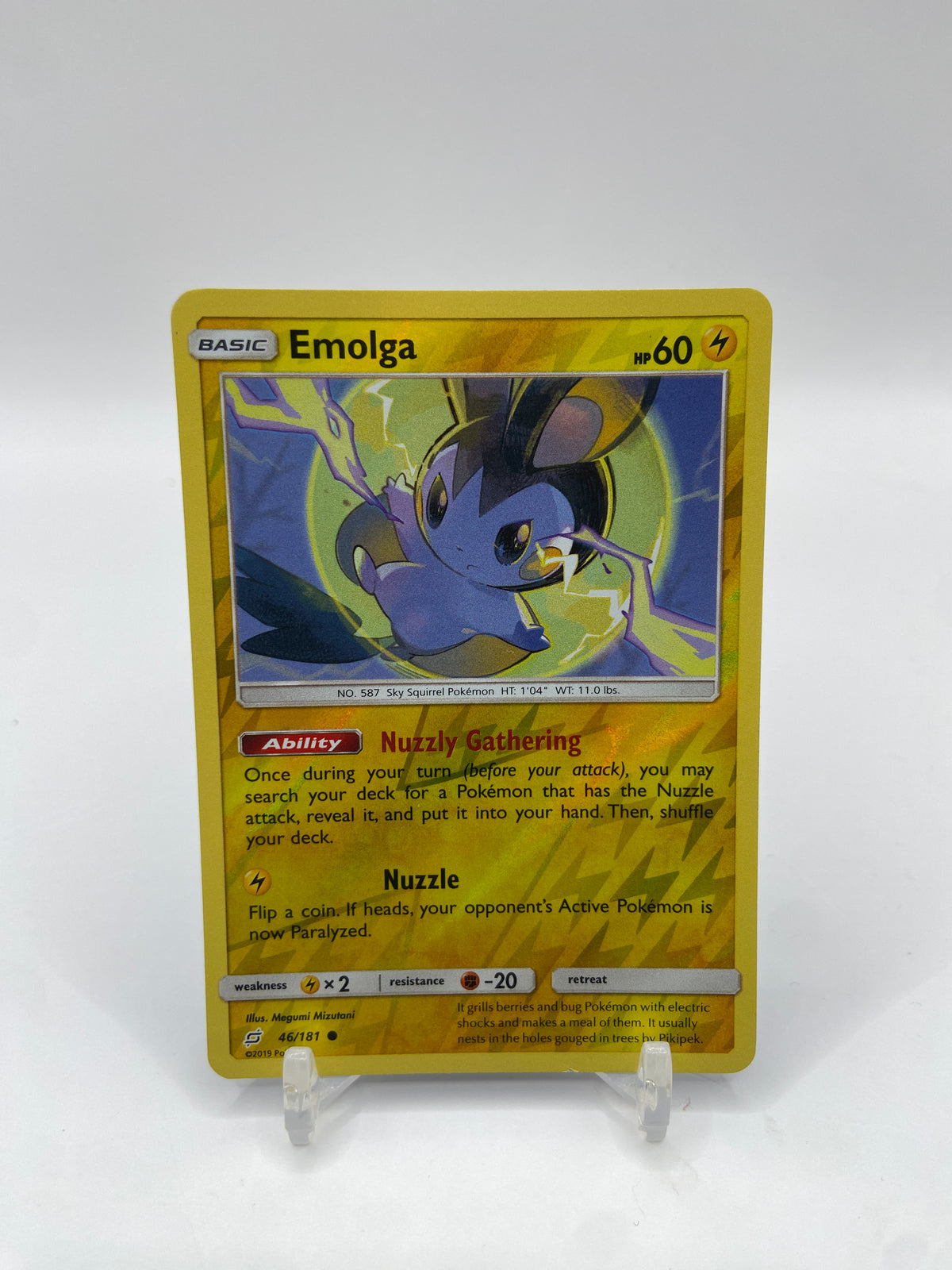 Emolga Reverse Holo Team Up 46/181