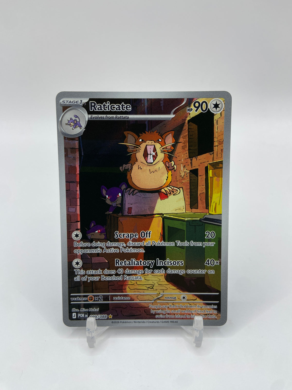 Raticate Art Rare Full Art Perfect Order 099/088