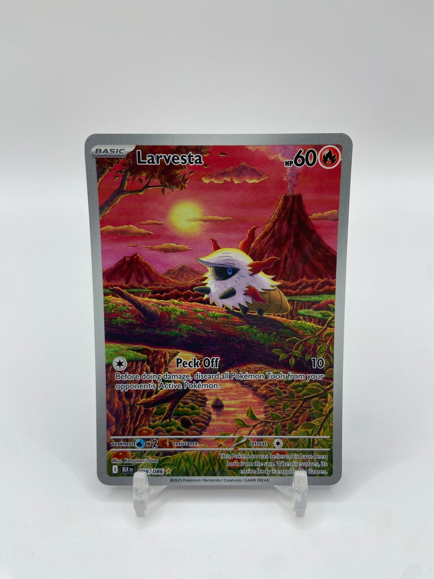 Larvesta Art Rare Full Art Black Bolt 099/086