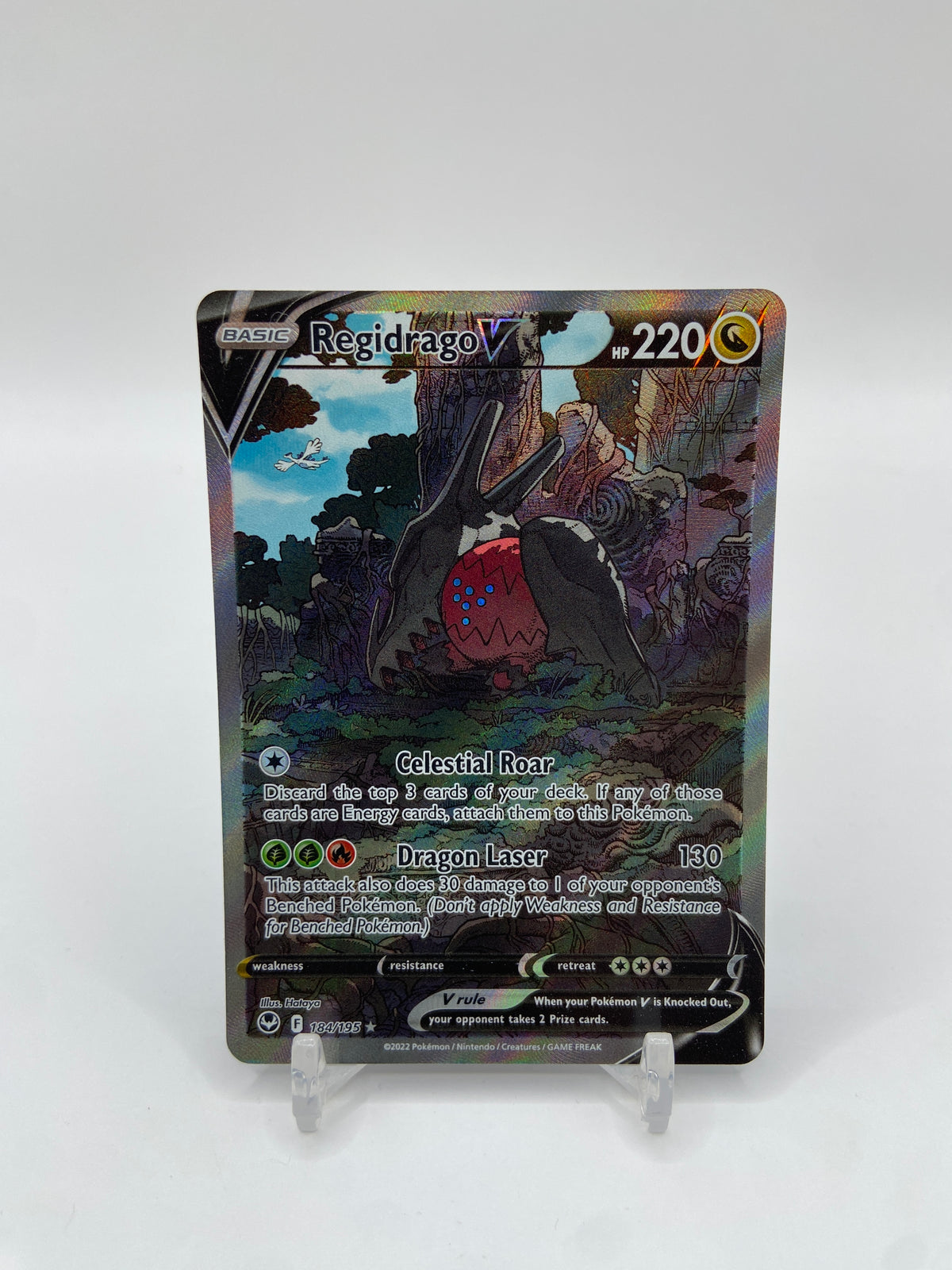 Regidrago V Alt Art Secret Rare Silver Tempest 184/195