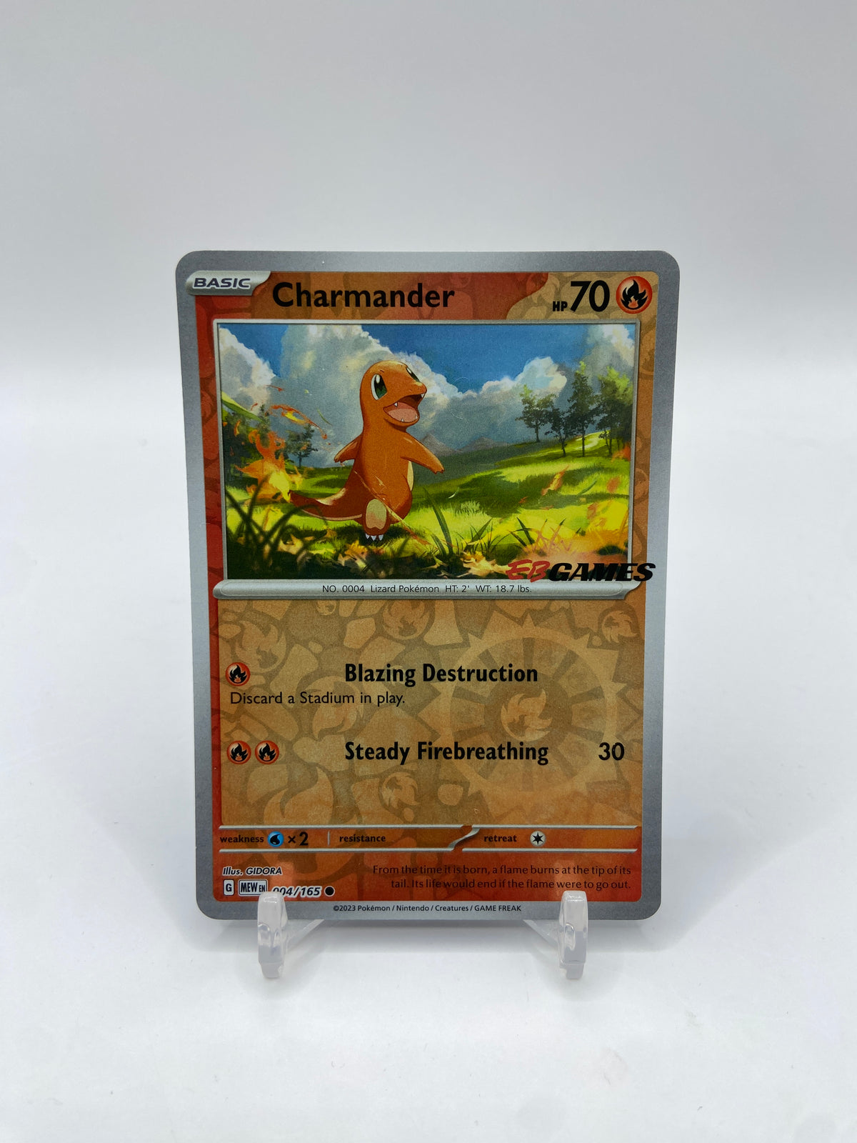 Charmander (EBGames Exclusive)  Promo 004/165
