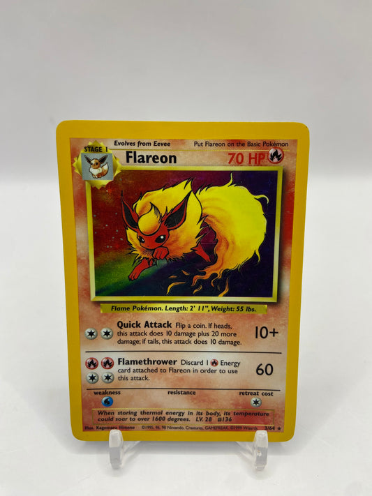 Flareon Holo No Symbol Error Jungle Set 3/64