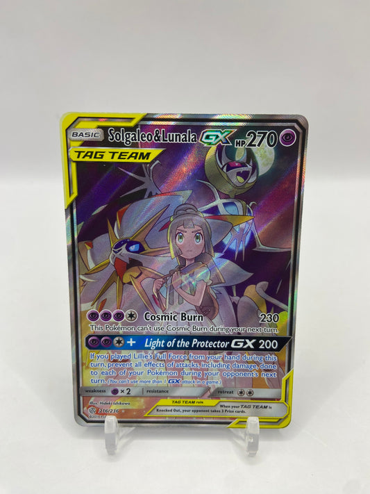Solgaleo & Lunala Gx Alt Art Secret Rare Cosmic Eclipse 216/236
