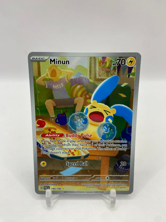 Minun Art Rare Full Art Paradox Rift 194/182