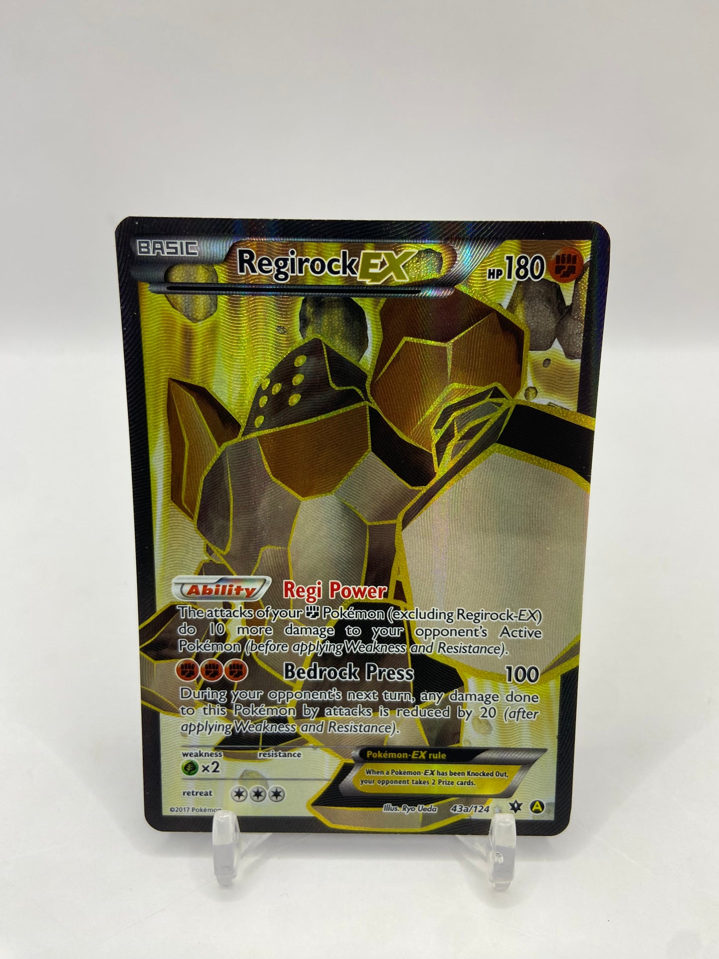 Regirock Ex Full Art Promo 43a/124