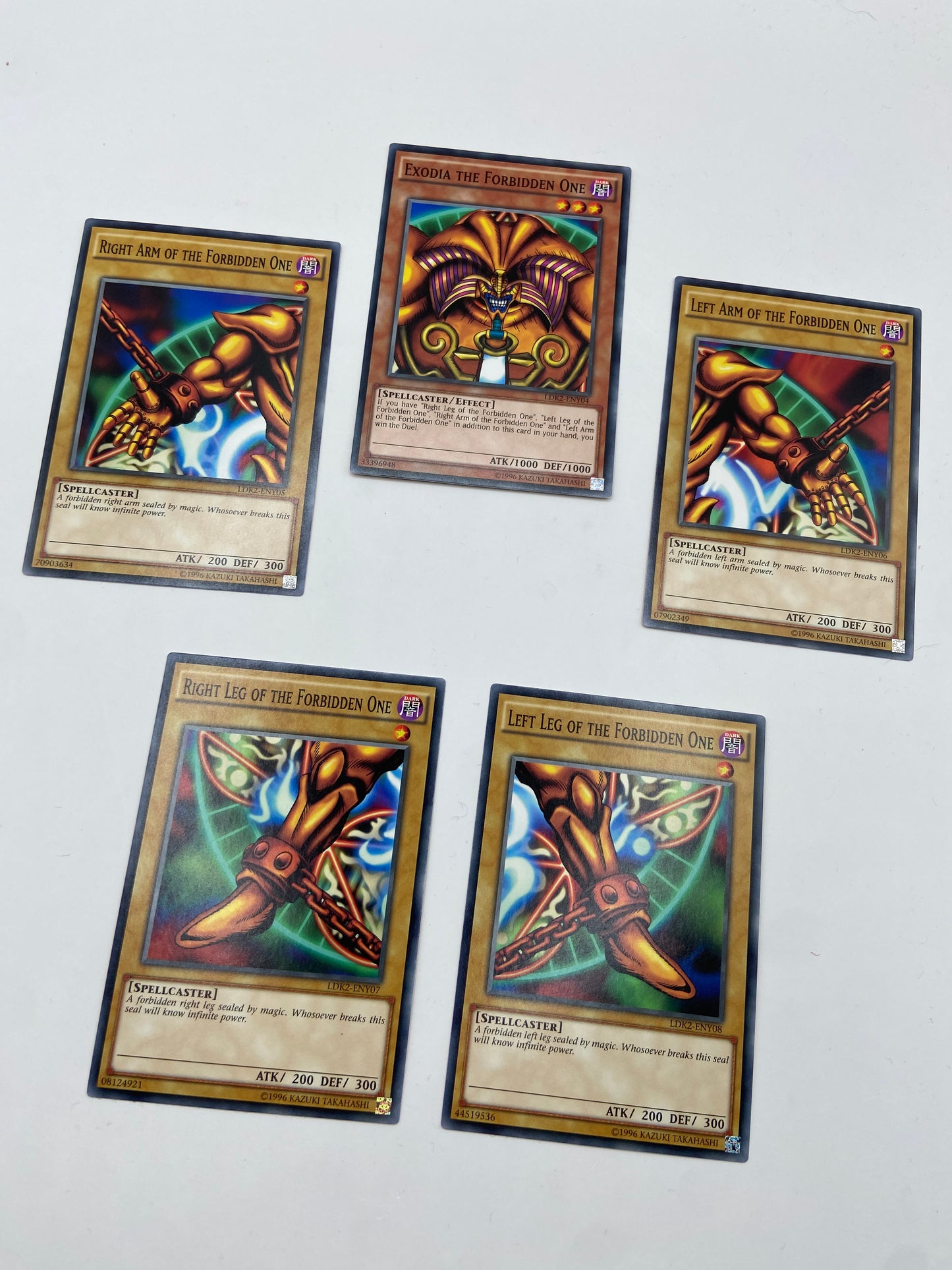 Exodia the Forbidden One Legendary Decks II LDK2-ENY04-08 Set