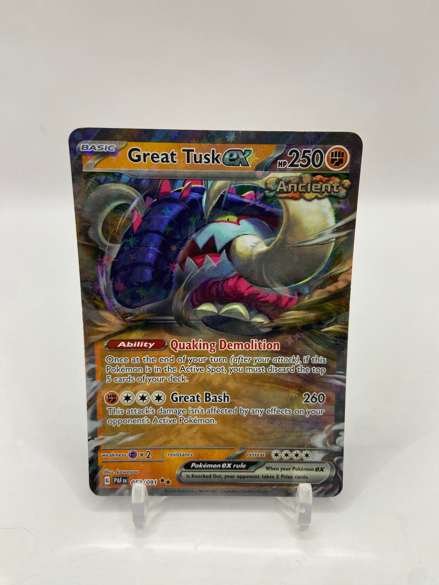 Great Tusk Ex Paldean Fates 053/091