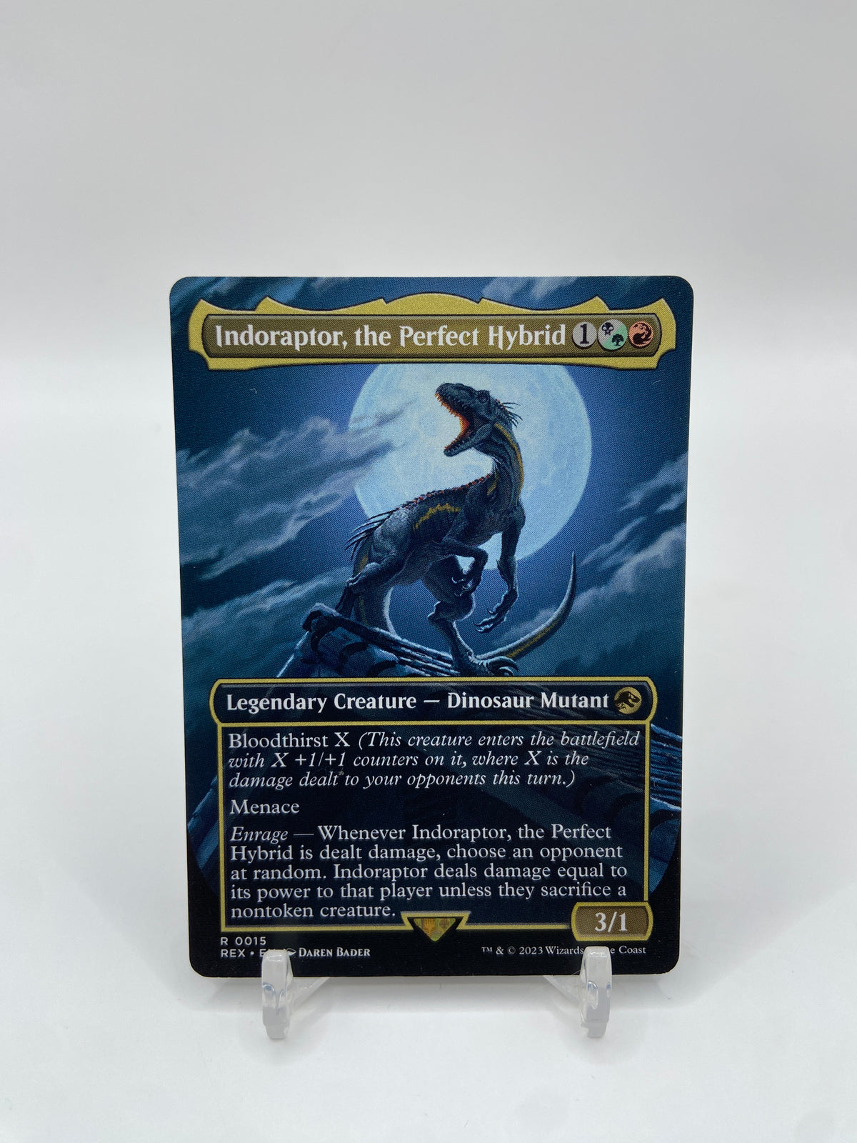 Indoraptor, the Perfect Hybrid (Borderless) Universes Beyond: Jurassic World Collection R 15