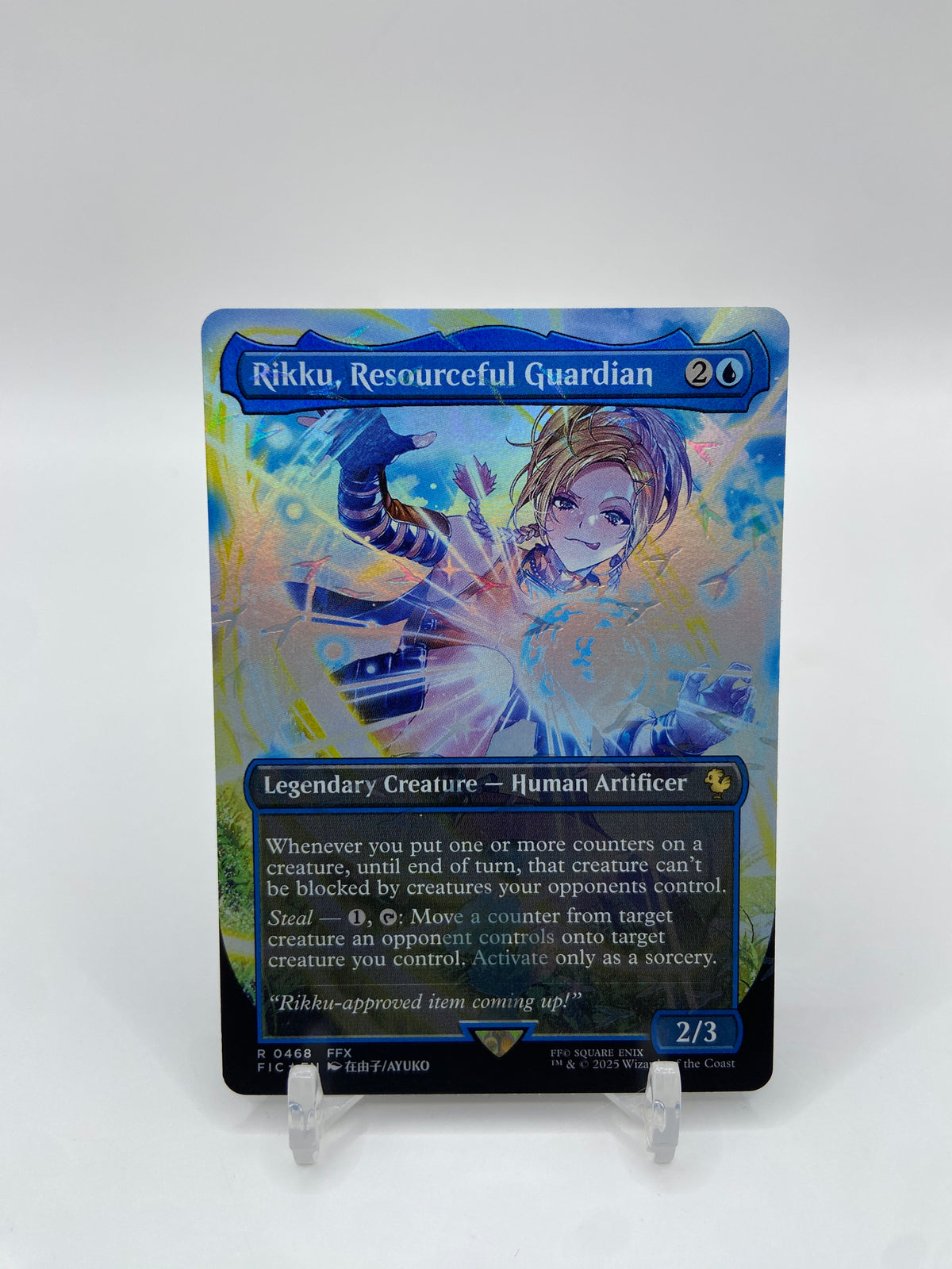Rikku, Resourceful Guardian (Borderless) (Chocobo Track Foil) Commander: FINAL FANTASY R 468