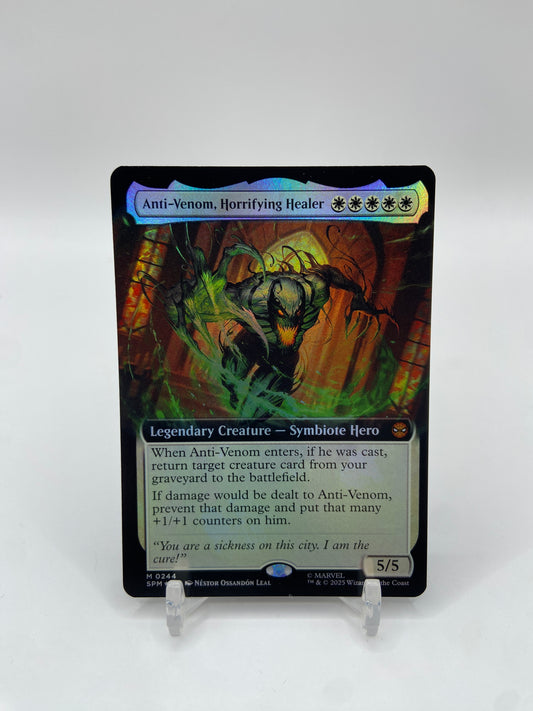 Anti-Venom, Horrifying Healer Foil (Extended Art) Marvel's Spider-Man M 244