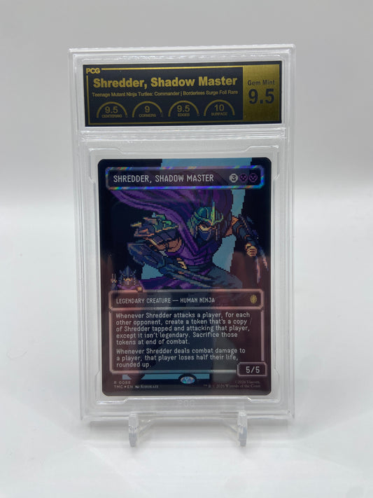 Shredder, Shadow Master (Borderless) Commander: Teenage Mutant Ninja Turtles R 88 PCG 9.5
