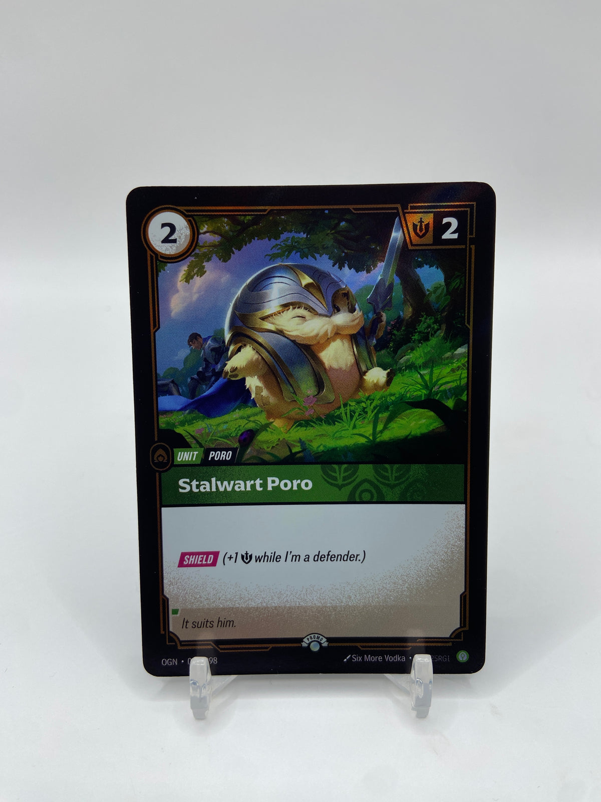 Stalwart Poro Foil Riftbound Organized Play Promotional Cards 052/298