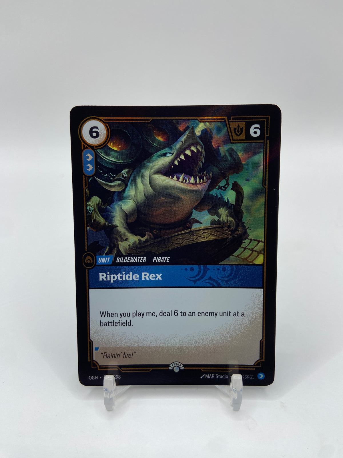 Riptide Rex Foil Riftbound Organized Play Promotional Cards 092/298