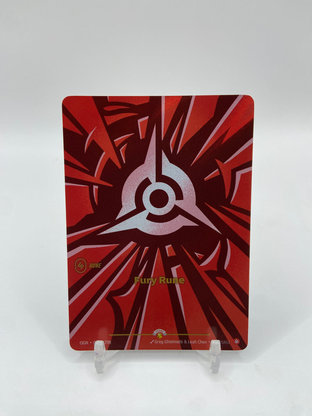 Fury Rune Foil Riftbound Organized Play Promotional Cards Showcase 007b/298