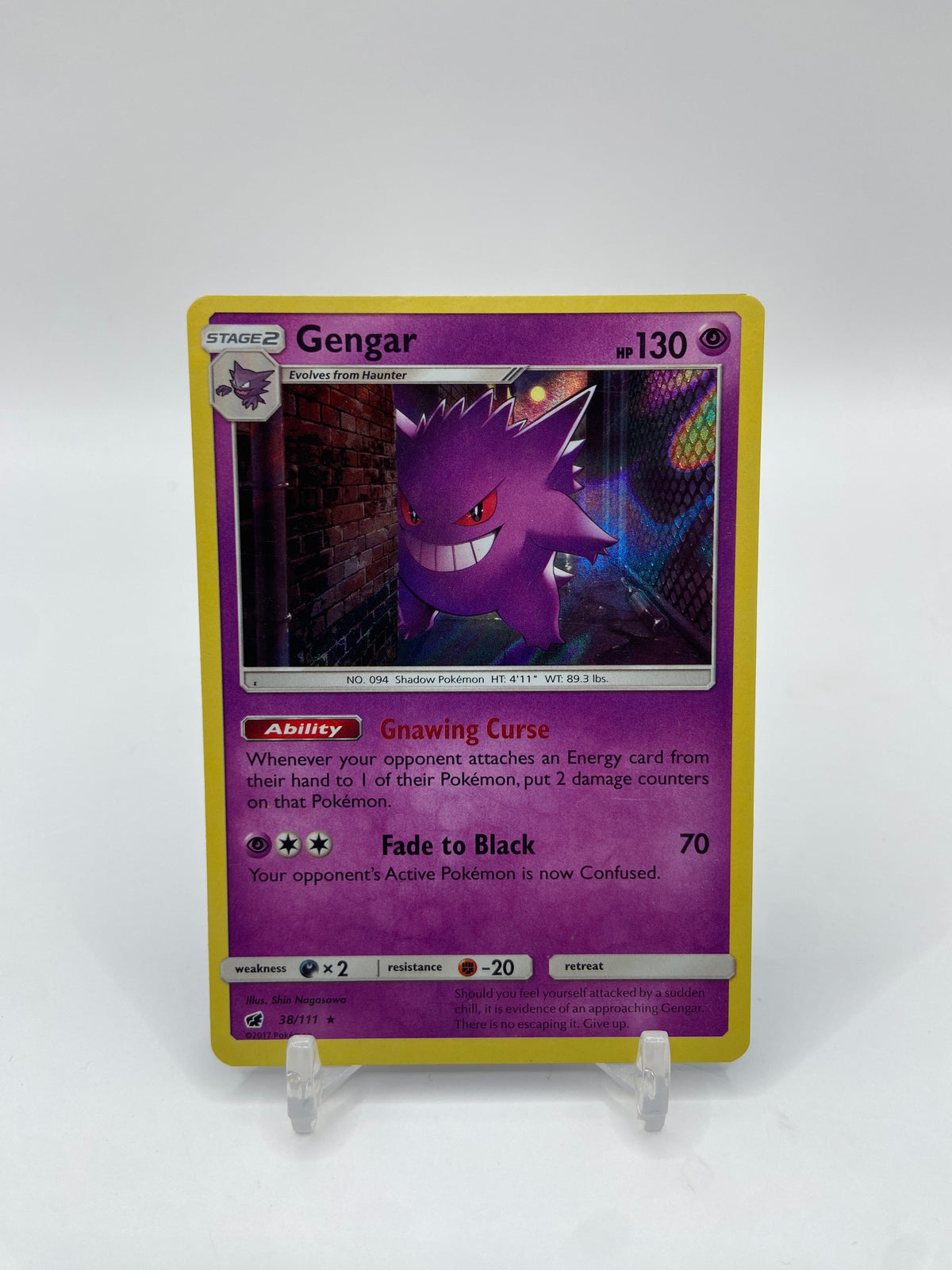 Gengar Holo Crimson Invasion 38/111