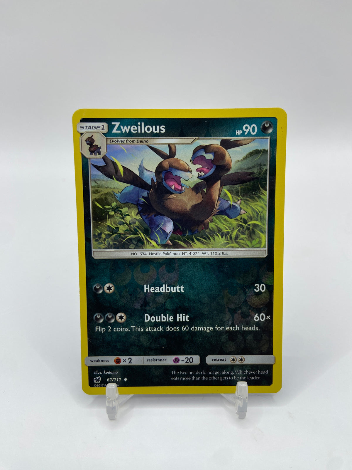 Zweilous Reverse Holo Crimson Invasion 61/111