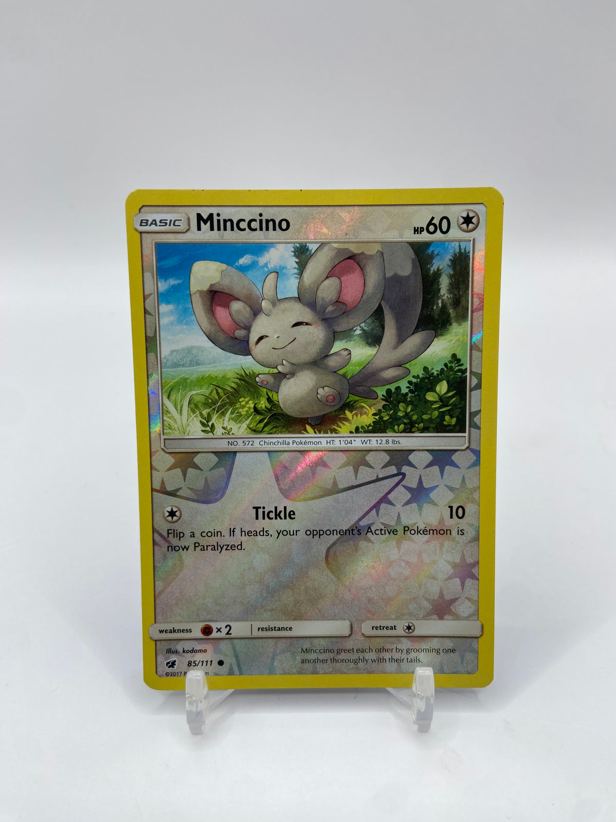 Minccino Reverse Holo Crimson Invasion 85/111