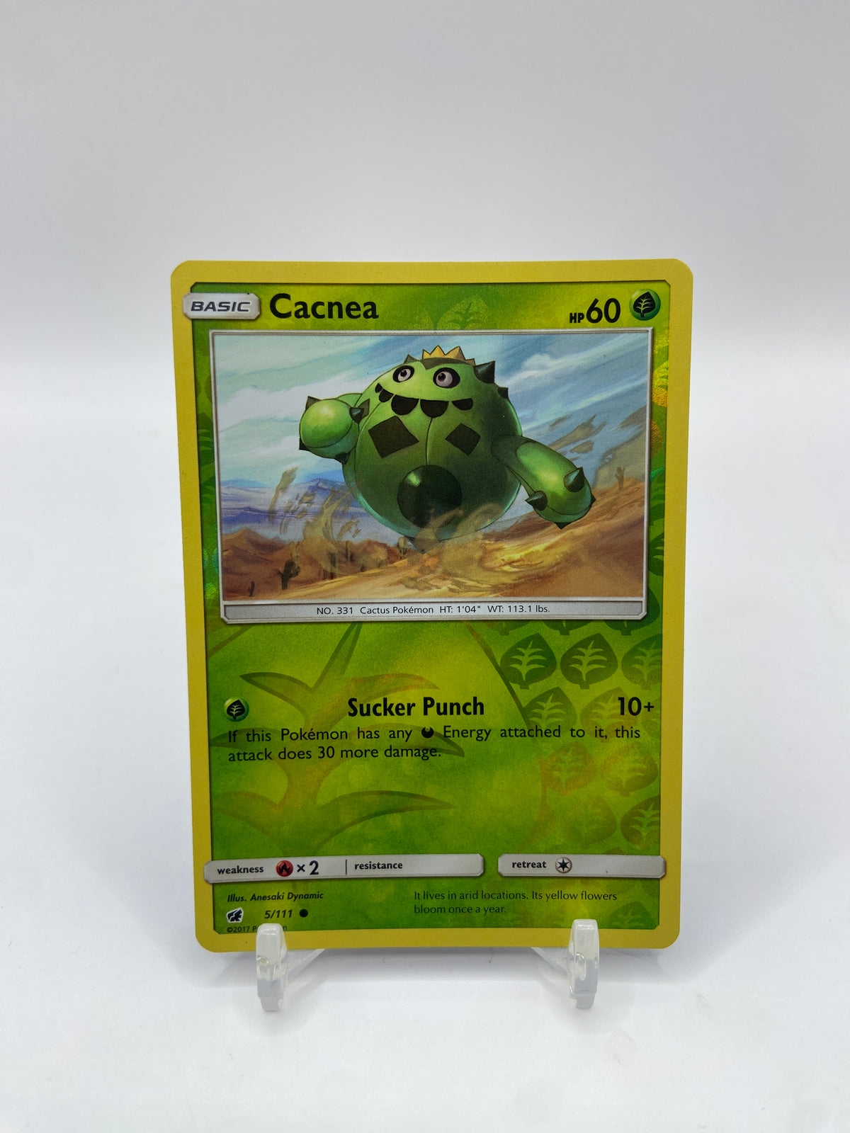 Cacnea Reverse Holo Crimson Invasion 5/111