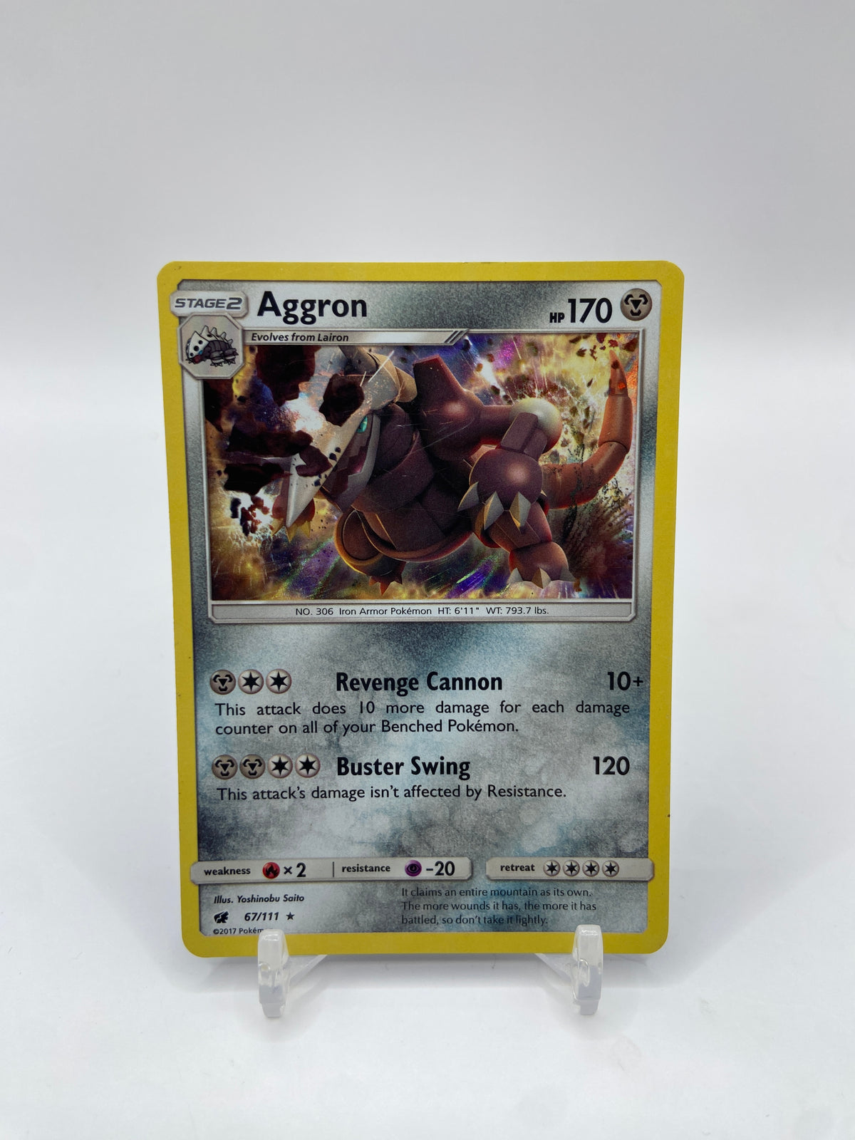 Aggron Holo Crimson Invasion 67/111