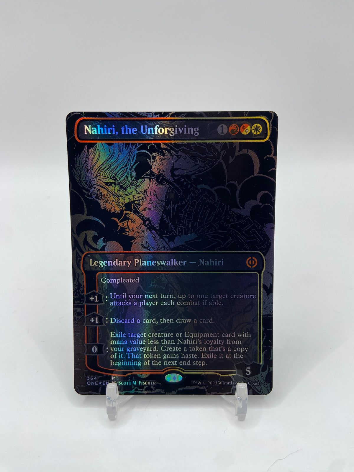 Nahiri, the Unforgiving (Oil Slick Raised Foil) Phyrexia: All Will Be One M 364