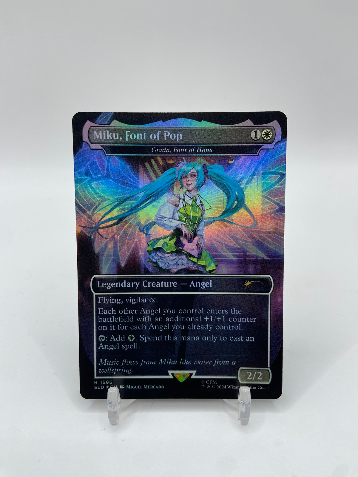 Miku, Font of Pop - Giada, Font of Hope (Rainbow Foil) Secret Lair Drop Series R 1586