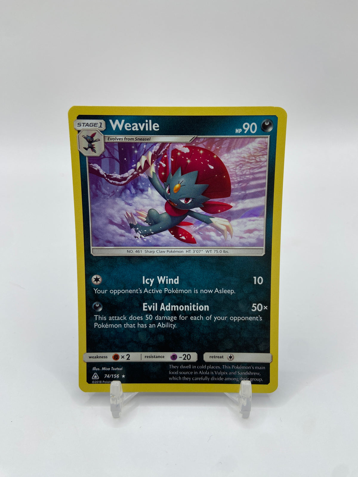 Weavile Holo Ultra Prism 74/156