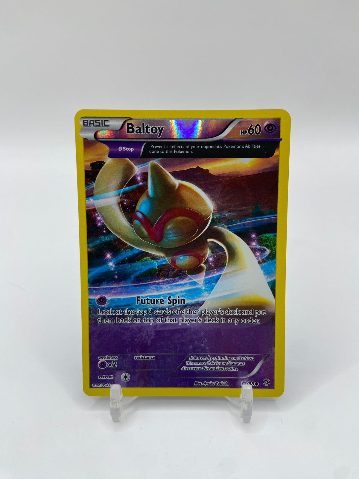 Baltoy Reverse Holo 3/4 Art Ancient Origins 32/98