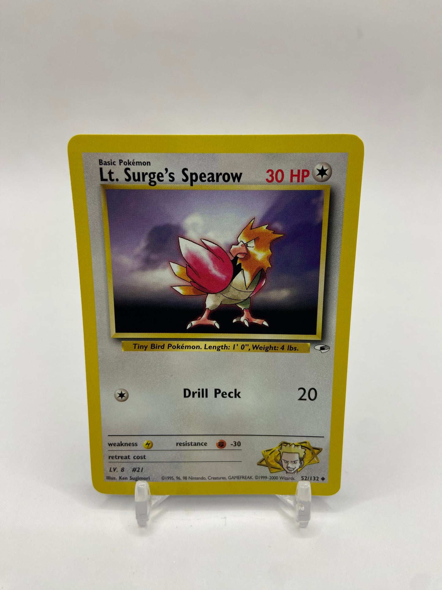 Lt. Surge's Spearow Gym Heroes 52/132