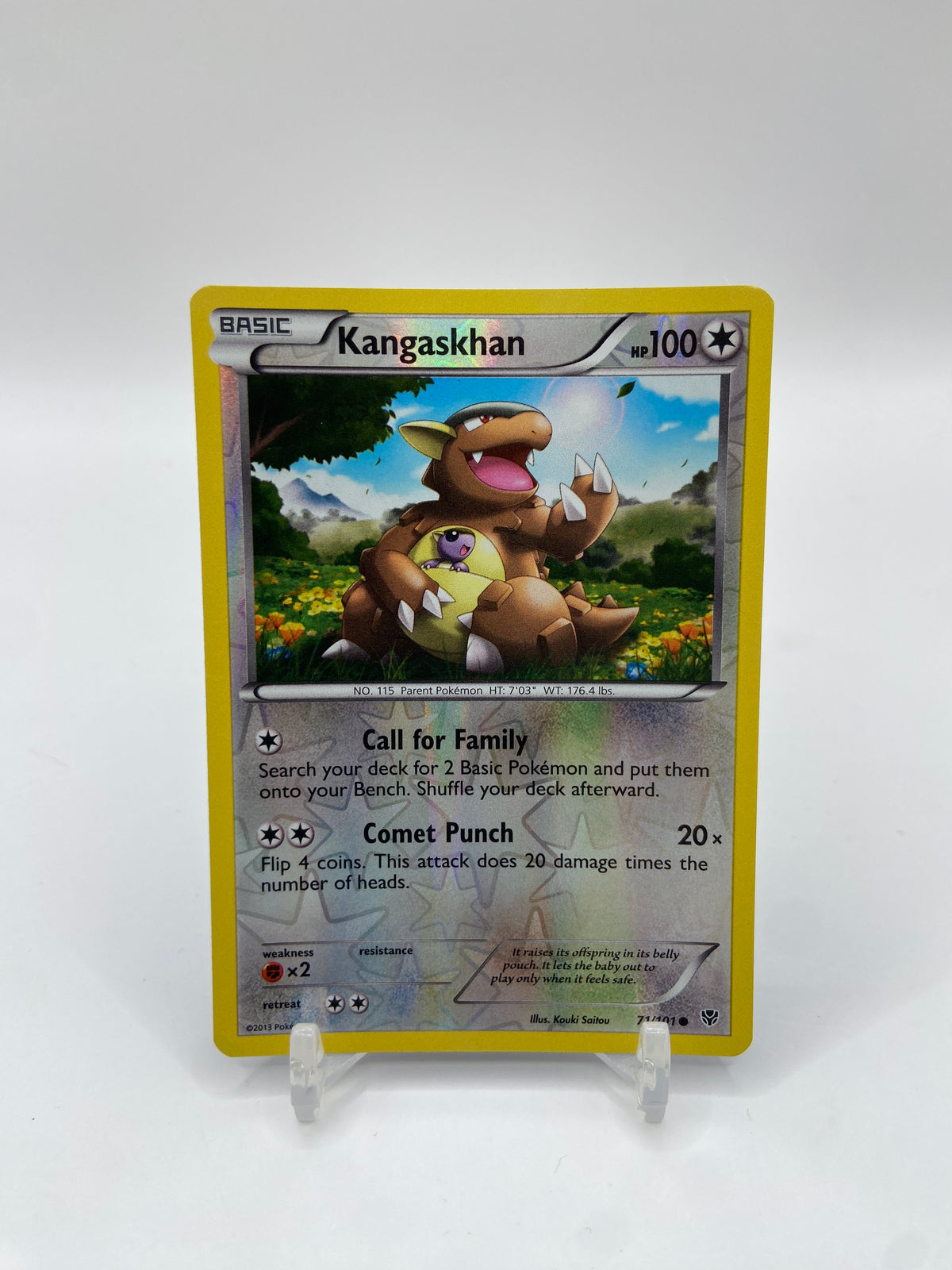 Kangaskhan Reverse Holo Plasma Blast 71/101