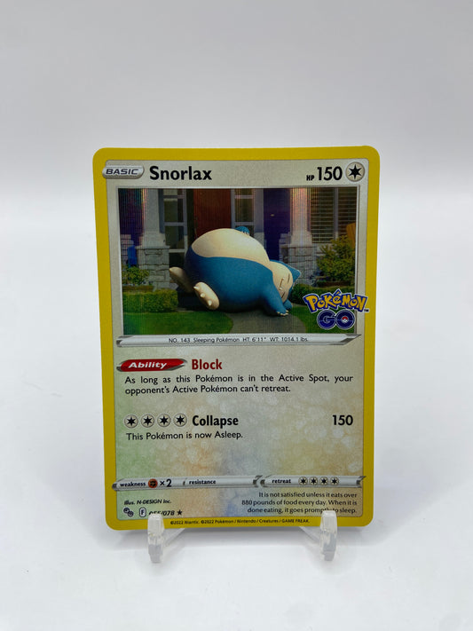 Snorlax Holo Pokemon Go  055/078