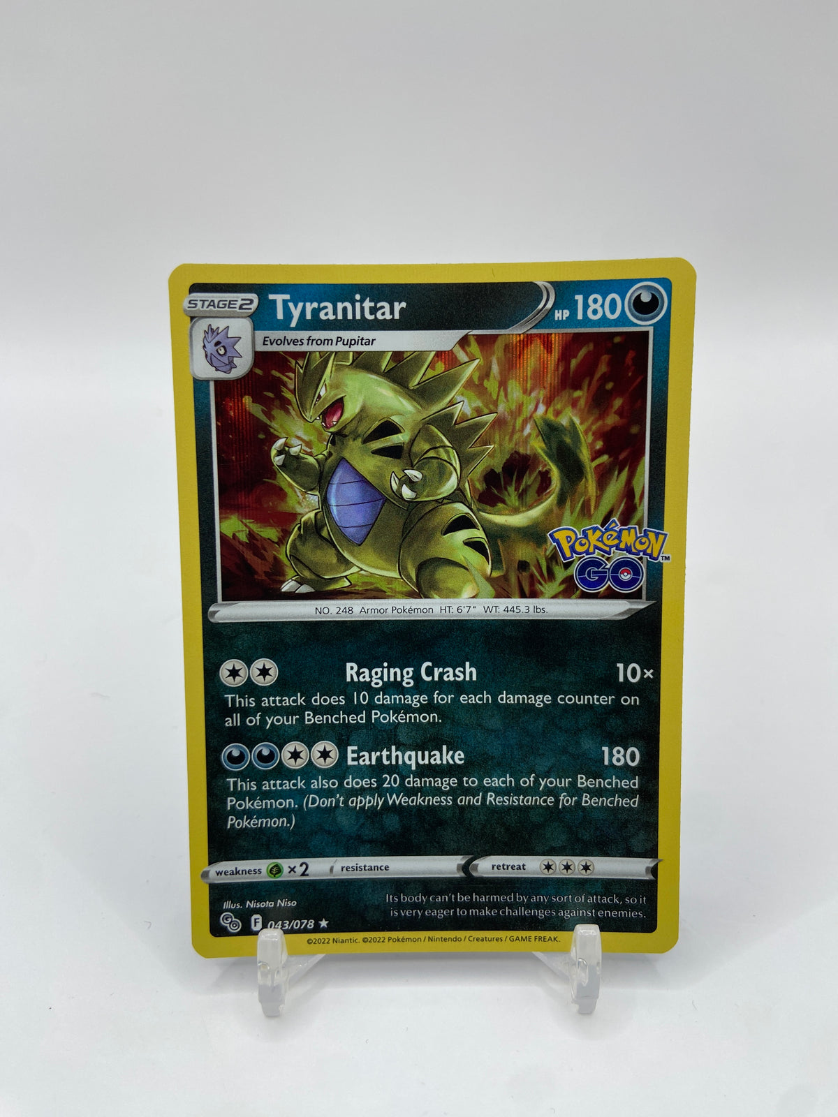 Tyranitar Holo Pokemon Go 043/078