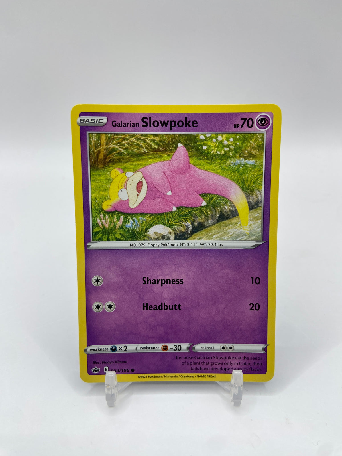 Galarian Slowpoke Chilling Reign 054/198