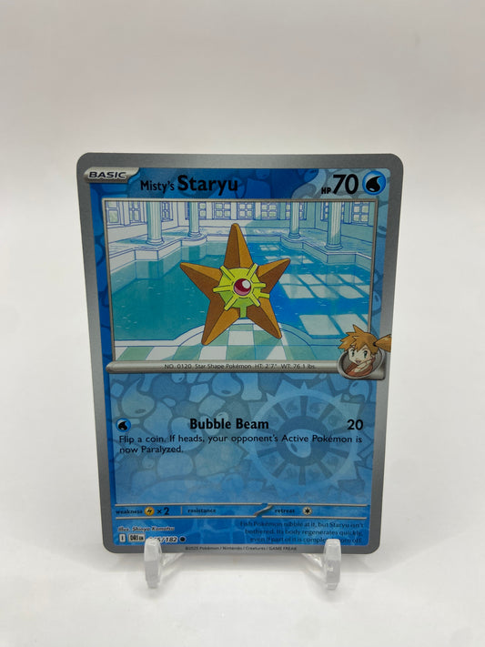 Misty's Staryu Reverse Holo Destined Rivals 046/182