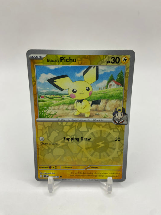 Ethan's Pichu Reverse Holo Destined Rivals 071/182