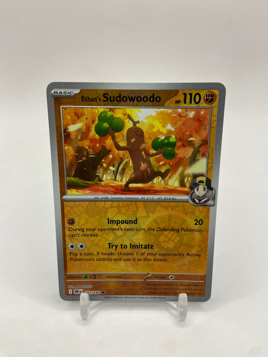 Ethan's Sudowoodo Reverse Holo Destined Rivals 093/182