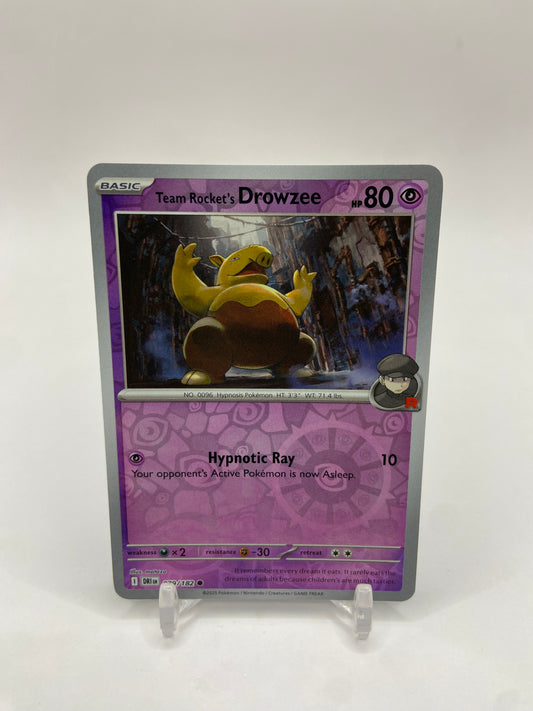 Team Rocket's Drowzee Reverse Holo Destined Rivals 079/182