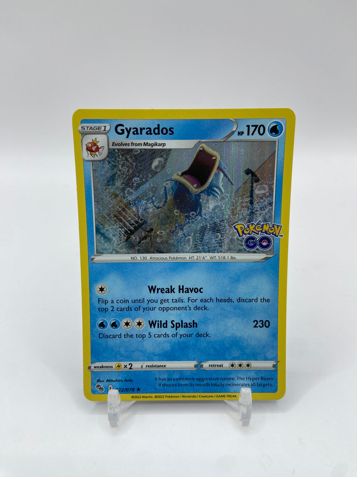 Gyarados Holo Pokemon Go 022/078