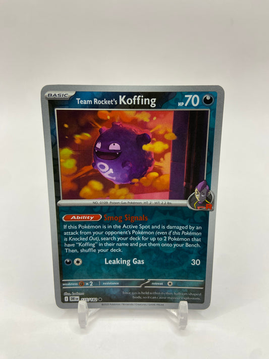 Team Rocket's Koffing Reverse Holo Destined Rivals 125/182