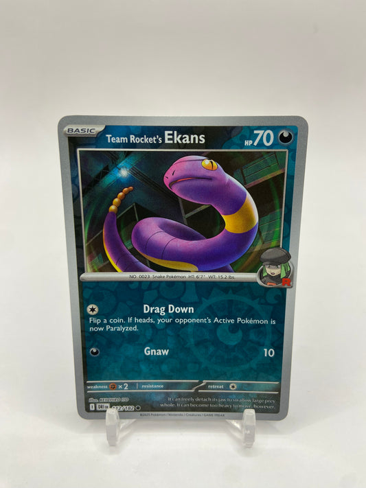 Team Rocket's Ekans Reverse Holo Destined Rivals 112/182