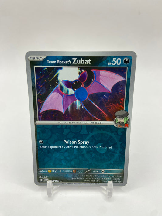 Team Rocket's Zubat Reverse Holo Destined Rivals 120/182