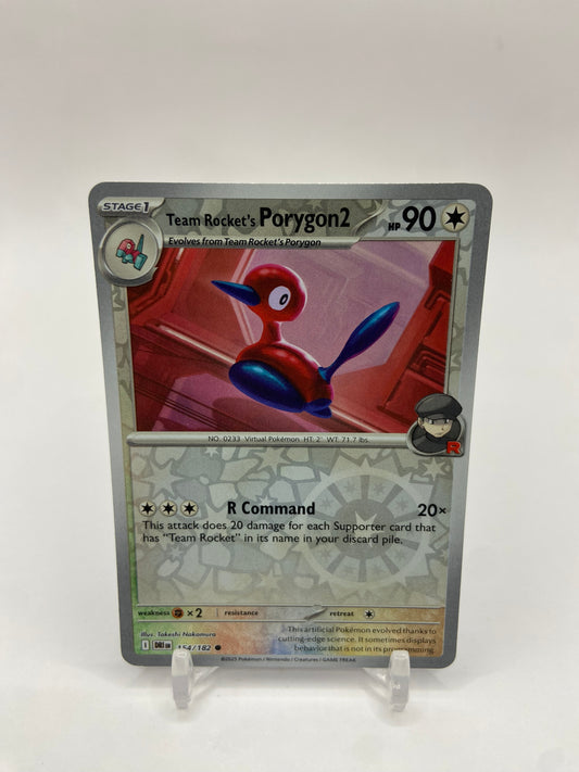 Team Rocket's Porygon2 Reverse Holo Destined Rivals 154/182