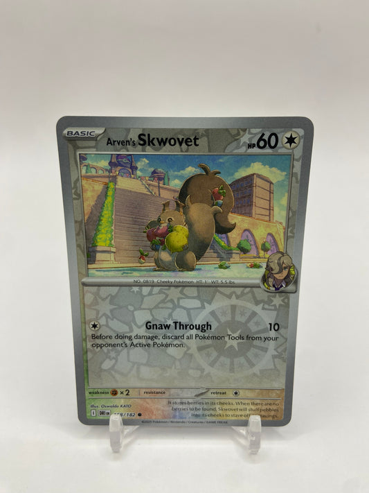 Arven's Skwovet Reverse Holo Destined Rivals 158/182