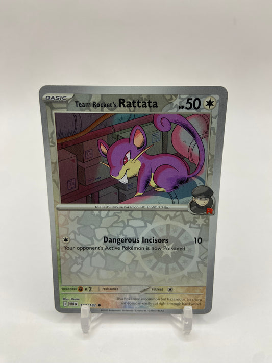 Team Rocket's Rattata Reverse Holo Destined Rivals 147/182