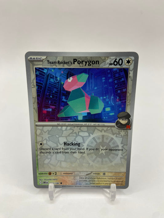 Team Rocket's Porygon Reverse Holo Destined Rivals 153/182