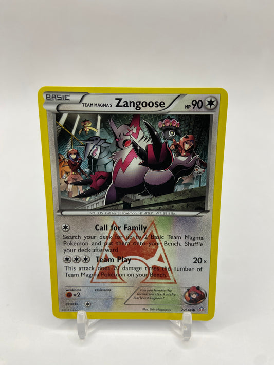 Team Magma's Zangoose Double Crisis 22/34