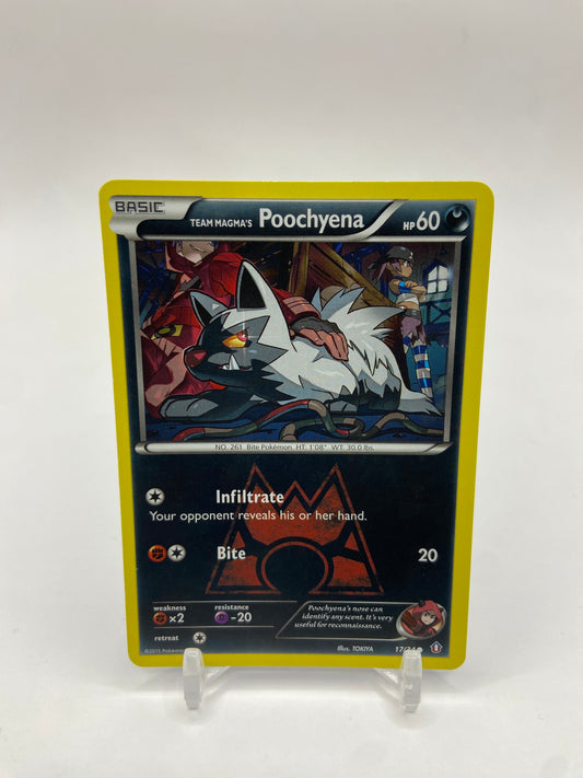 Team Magma's Poochyena Double Crisis 17/34