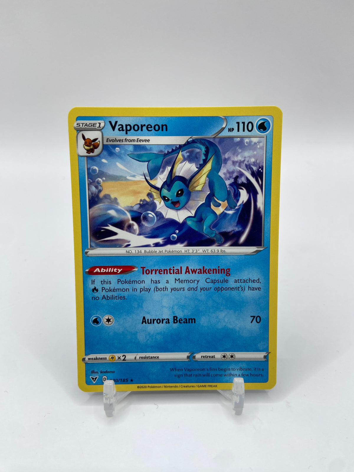 Vaporeon Vivid Voltage 030/185