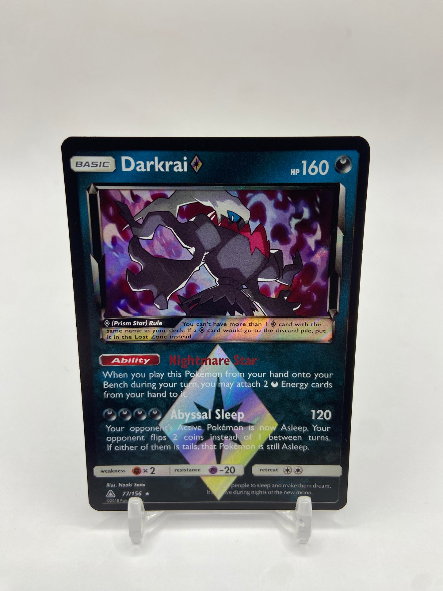 Darkrai Prism Holo Ultra Prism 77/156