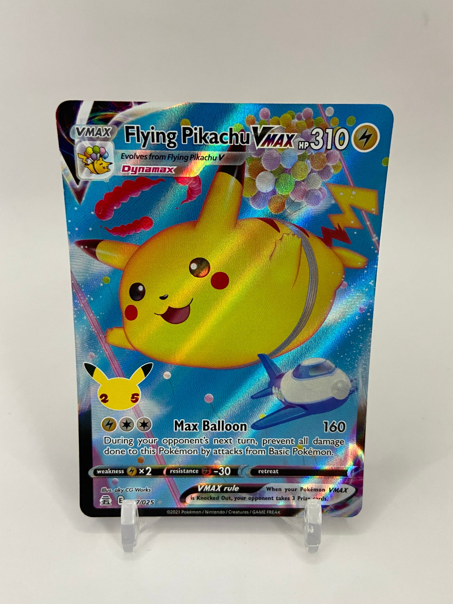 Flying Pikachu Vmax Celebrations 007/025